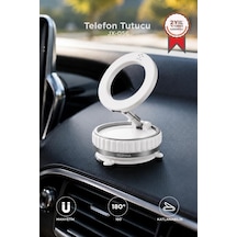 Premium Masaüstü Stant Ofis Düzenleyici Araç Gereci Telefon Tutucu Jx056 Beyaz
