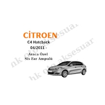 Citroen C4 Hatcback 04/2011 - Araca Özel Sis Far Ampulü H11