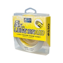 Asso Pe 8x Lure Braıd 150 Mt No: 0,14mm / 150mt. / 21,10 Lb