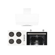 Alveus AF850 - A10 - AD07 Beyaz Ankastre Set