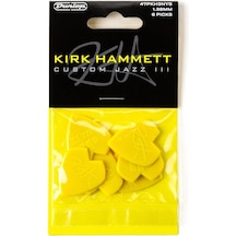 47pkh3nys Kirk Hammett Gitar Penası Yellow Sparkle Jazz Iıı 6'lı Paket Pena 1.38 Mm