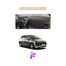 Peugeot 3008 2008-2016 Uyumlu Torpido Örtüsü Yansıma Önleyici Tam Koruma Kolay Montaj J7 Bej