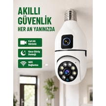 Wifi Ampul Güvenlik Kamerası 1080p Full Hd Gece Görüşlü Ve Hareket Algılamalı - 5498