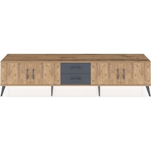 Arges Tv Ünitesi 2 Raflı 2 Çekmeceli 4 Kapaklı 220x30x51 Çam-çam/antrasit Atlas Çam/antrasıt - Atlas Çam