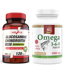 Glucosamine Chondroitin Msm 120 Tablet Omega 3 6 9 200 Kapsül