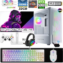 Fazeon Astra X480 R7-7800X3D 32 GB 1 TB M.2 NVMe SSD 16 GB RTX5060Ti 24.5" Free Dos Masaüstü Oyuncu Bilgisayarı