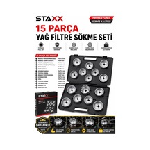 Staxx 16prcup 16 Parça Yağ Filtre Sökme Seti Universal Filtre Lokma Anahtar Takımı Cup Tip