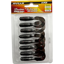 Ryuji Swim Worm 5.5cm 8 Adet Lrf Silikon Yem Mussel