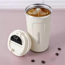 Marydien Paslanmaz Çelik Isı Yalıtımlı Sızdırmaz Isı Ölçerli Dijital Ekranlı Kahve Ve Çay Termosu
