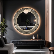 Trivon Günışığı Lazer Kumlamalı Lavabo & Banyo Aynası Dokunmatik Sensörlü 90 X 90