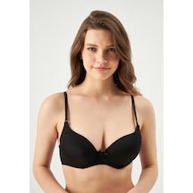 Eros Siyah Ersk111 Daısy Kulaklı Yarı Push-up Tek Sütyen