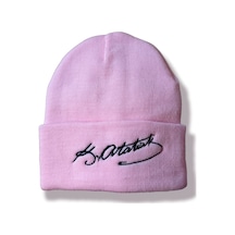 Toz Pembe Atatürk İmzalı Bere Unisex Model