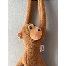 Atakids Sarılan Peluş Maymun, 80 Cm, Kahverengi, Unisex Açık Bej