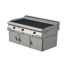 Karacasan Endüstriyel 900 Seri Dolaplı 120 Cm Doğalgazlı Tam Kanallı Izgara Krcs.eızdtg.1290
