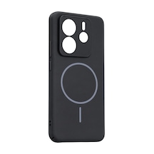 Xiaomi Redmi Note 14 4g Mika Pc Magsafe Kapak - Siyah Çok Renkli