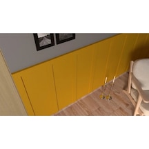 İahşap Dekoratif 10 Cm İskandinav Duvar Çıtası 5 Adet 10 X 100 Cm Ev Ofis Dekorasyonu 6 Mm Mdf