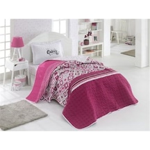 Clasy Tek Kişilik Genç Yatak Örtüsü Little Queen V2 Pembe
