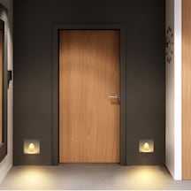 Merdiven Basamak Koridor Aydınlatma Armatürü 3w Siyah Kasa Sıva Altı Koridor Spot Gömme Led Spot 3200k Gün Işığı 0.25 KG