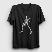 Noıssey Unisex Siyah Skeleton Guitarist Music Rock T-shirt 339807tt