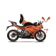 Cfmoto 250sr "turuncu - Siyah" Racıng Model Parçalı Motosıklet Kaplama Stıcker Etıket Modelı