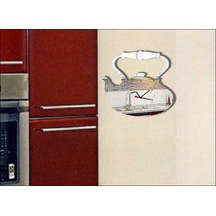 M3 Decorium Çay Saati Dekoratif Ayna Beyaz