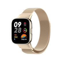 Redmi Watch 3 Metal Mıknatıslı Kordon - Metalik Gold