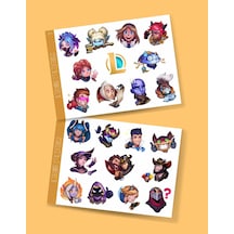 Lol - League Of Legends Parlak Kağıt - İcons - Lol Sticker Set 2 ' Li - Oyun Sticker - Süsleme - Başarı Ödül Çıkartmaları Minithingsart