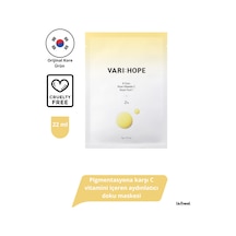Varı Hope Varı:hope 8 Days Brıghtenıng Mask Wıth Pure Vıtamın C 1 Ad Pigmentasyona Karşı C Vit İçeren Maskesi