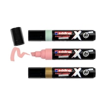 Edding X Markör, Pastel Colours Set, 3'lü Akrilik Markör Seti, Kesik Uç 2-10 Mm 103 Ivory
