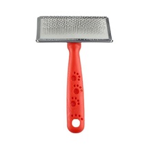 Zampa Silikon Top Başlıklı Kedi Köpek Fırçası M 14 x 9 CM Kırmızı