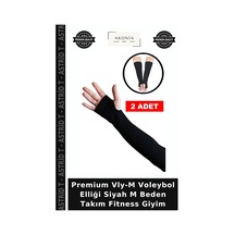Premium Vly-m Voleybol Elliği Siyah M Beden Takım Fitness Giyim