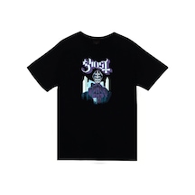 Stoned&Fame Unisex Siyah Ghost Baskılı T-shirt SIYAH Siyah