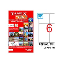 Tanex Lazer Etiket 105x99MM Tw-2303 100Lü