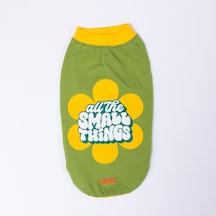 Green-yeşil Small Things Tişört Kedi Köpek Tişörtü-kedi Köpek Kıyafeti