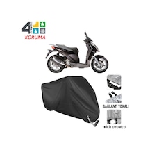 Aprilia Sporcity 250 Motosiklet Brandası ( Kilit Uyumlu - Siyah