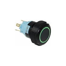 Swion Plastik Led'li Kalıcı Buton 19 Mm 12-24 Vdc - Kırmızı