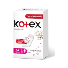 Kotex Günlük Ped Normal 34'lü - 6 Adet Tarı