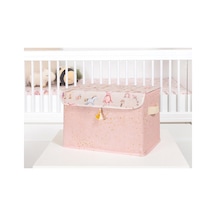 Baby Püsküllü Kapaklı Kutu Düzenleyici Çok Amaçlı Organizer Kutu Maxi Boy Pembe 04232 Diğer