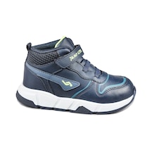 Jump 27824 Cırtlı Yüksek Bilekli Lacivert - Mavi Üniseks Çocuk Sneaker Günlük Spor Ayakkabı