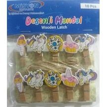Misyon Desenli Ahsap Mandal 10 Lu Pkt