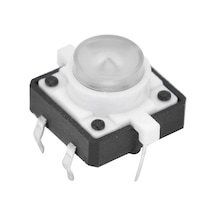 12x12mm Beyaz Led Işıklı Tact Switch