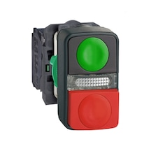 Ledli İkiz Buton Kırmızı Yeşil