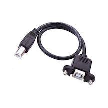 Panel Tipi Vidalı Usb 2.0 B Dişi-erkek Yazıcı Uzatma Kablosu