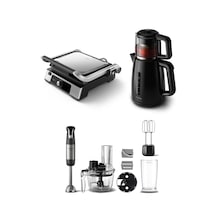 Philips HD6301/90 Tost Makinesi + Philips Blender Set HR2695/01+ Philips Çay Makinesi HD7301/00