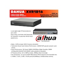 Dahua Xvr1B16-I 16 Kanal H265+ 2Mp Hdcvı Ahd Xvr Kayıt Cihazı