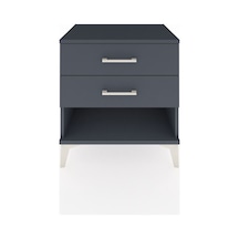 Hyperion Komodin 2 Çekmeceli 60x44x64 Antrasit-antrasit Antrasit