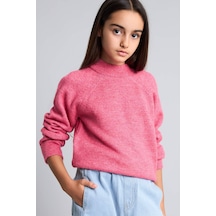 Defacto Reglan Kol Bisiklet Yaka Triko Basic Kazak Kız Çocuk H8406a826aupn86 Pembe-pn86