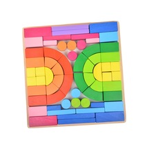 Wood&Joy Geometrik Ahşap Blok Seti