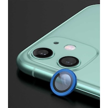 Apple Uyumlu iPhone 12 CL-07 Kamera Lens Koruyucu-Lacivert Lacivert