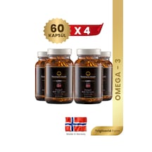 Norwegian Health Omega 3 1000 MG Somon&Morina Balık Yağı 4 x 60 Kapsül﻿﻿